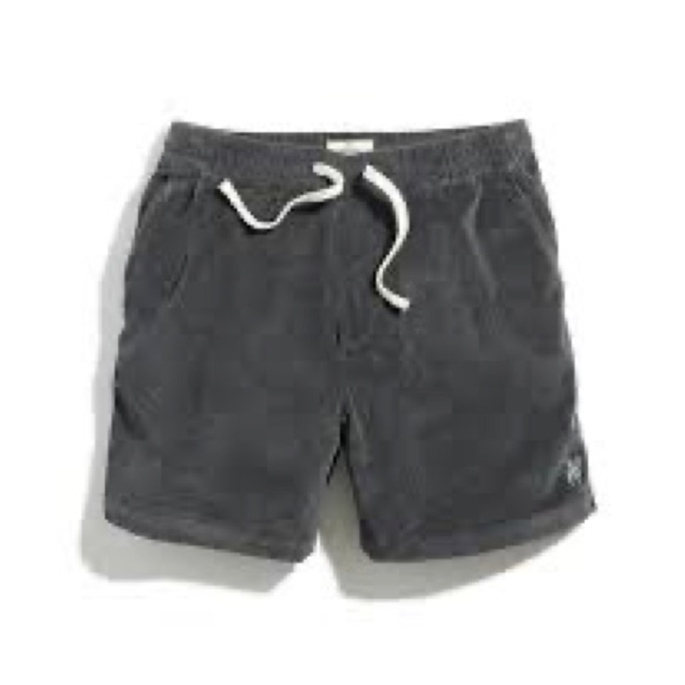 Marine Layer 7" Saturday Cord Short in Faded Black